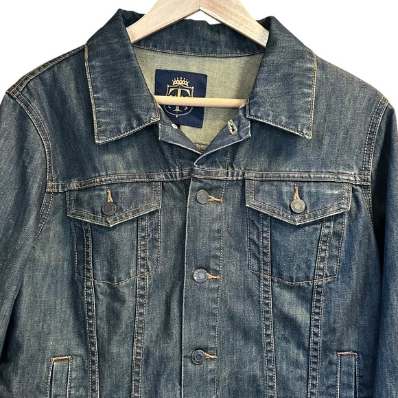 Talbots Classic Jean Denim Jacket Sz L - Picture 3 of 7